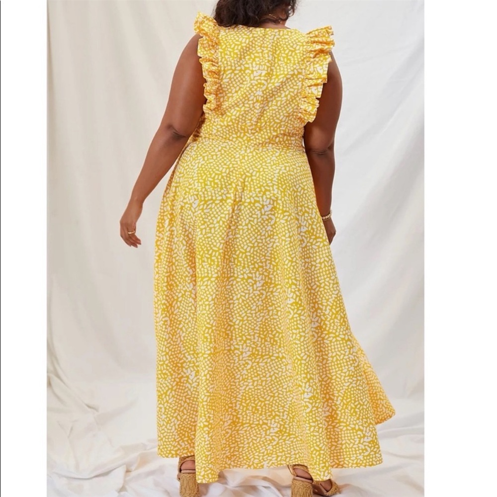 NWT Anthropologie Sika Marigold Ruffle Maxi - Picture 3 of 6